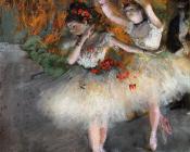 Edgar Degas : Two Dancers Entering the Stage